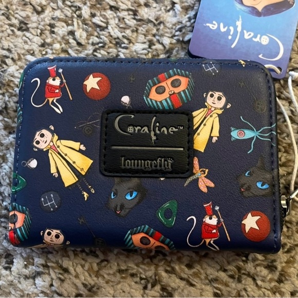 Loungefly Handbags - Loungefly Coraline Icons Zip Wallet